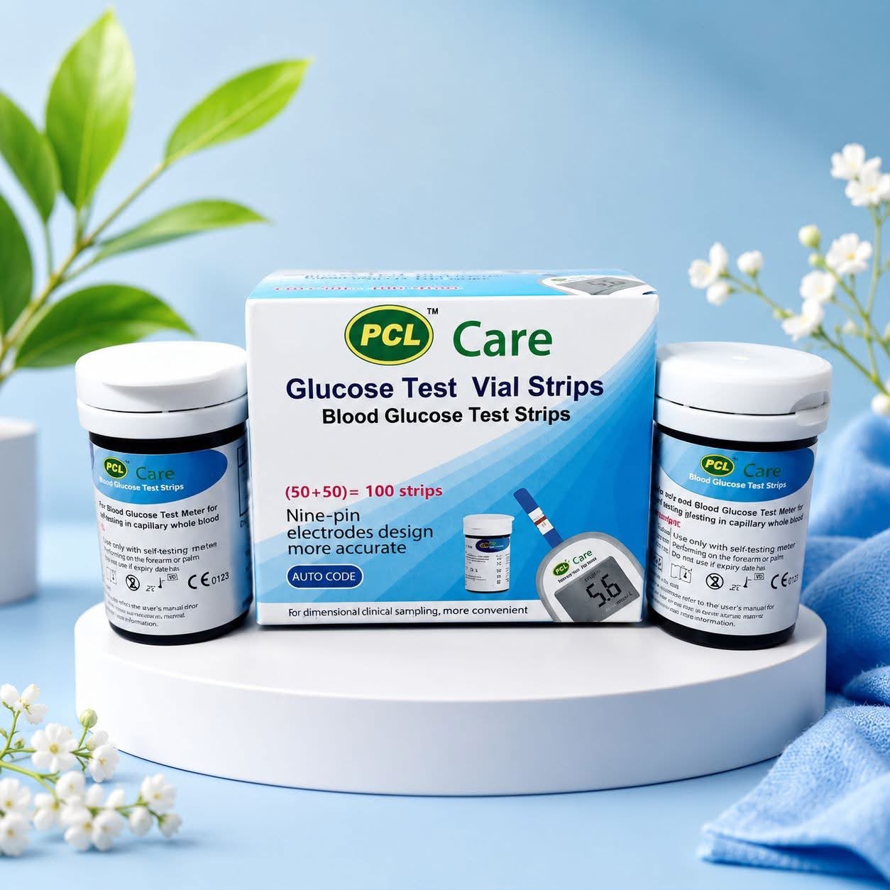 PCL Care Glucose Test Strips – 50 Strips